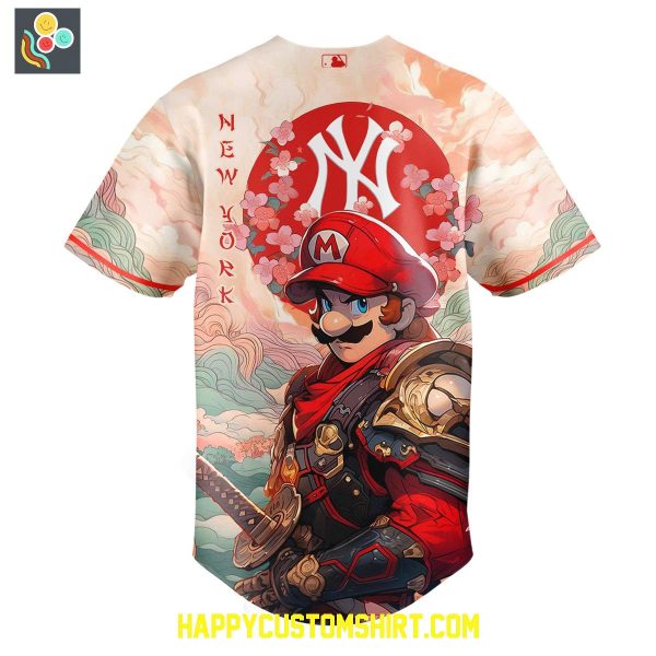 New York Yankees x Mario Samurai Baseball Jersey