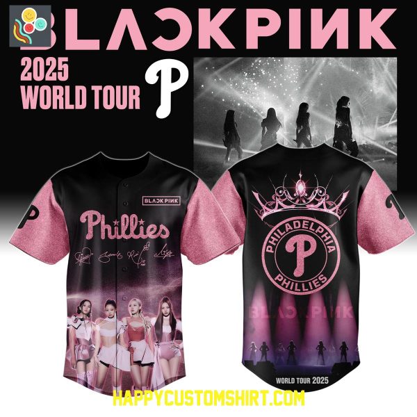 Philadelphia Phillies x Blackpink World Tour 2025 Baseball Jersey