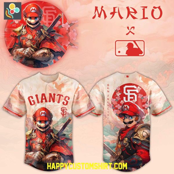 San Francisco Giants x Mario Samurai Baseball Jersey
