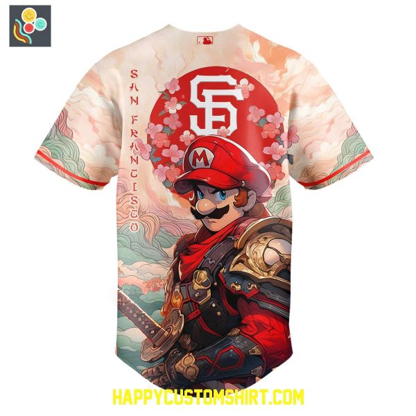 San Francisco Giants x Mario Samurai Baseball Jersey