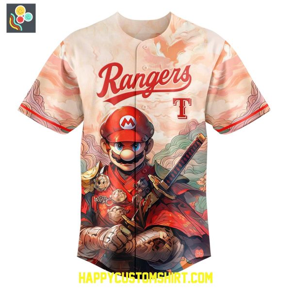 Texas Rangers x Mario Samurai Baseball Jersey