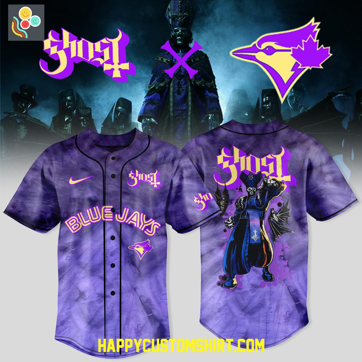 Toronto Blue Jays Mix Ghost Band World Tour 2025 Baseball Jersey Toronto Blue Jays Mix Ghost Band World Tour 2025 Baseball Jersey