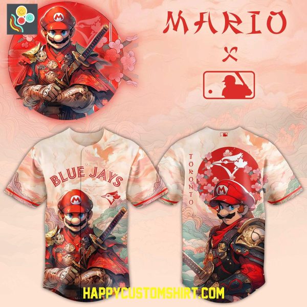 Toronto Blue Jays x Mario Samurai Baseball Jersey